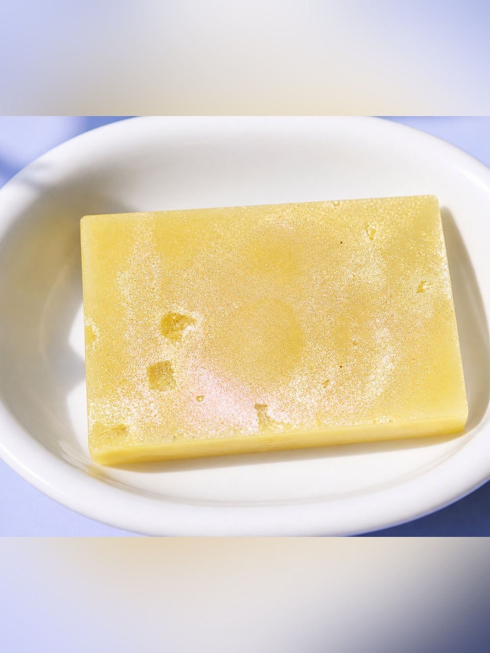 Lilly flower soap w shimmer handmade goat milk & oatmeal butter 2x3in 6oz